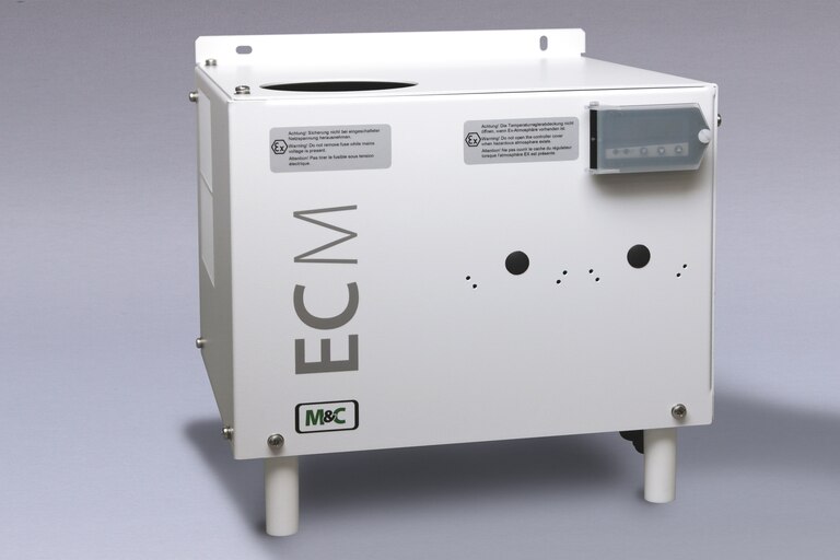 Schrägansicht Kompressor-Gaskühler ECM-EX2-2