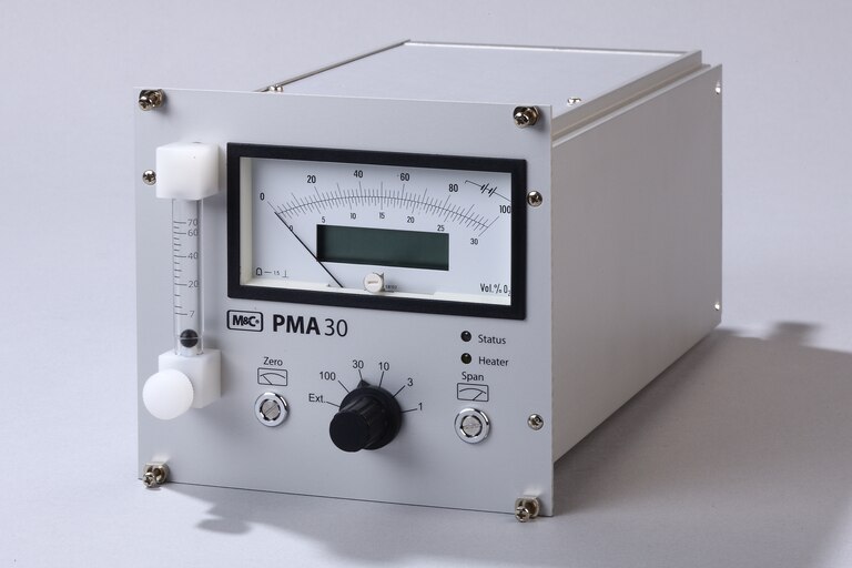 Schrägansicht Sauerstoff-Analysator PMA30