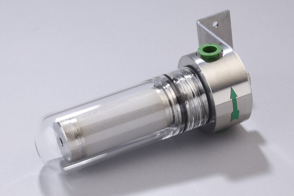 Schrägansicht liegender Universalfilter FS-3SS