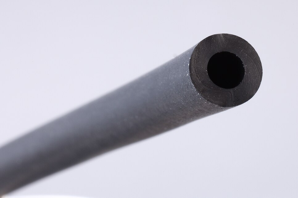 Detailed view of black Masterflex tube 3,2 x 6,4