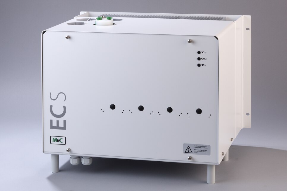 Schrägansicht Kompressor-Gaskühler ECS-1PV