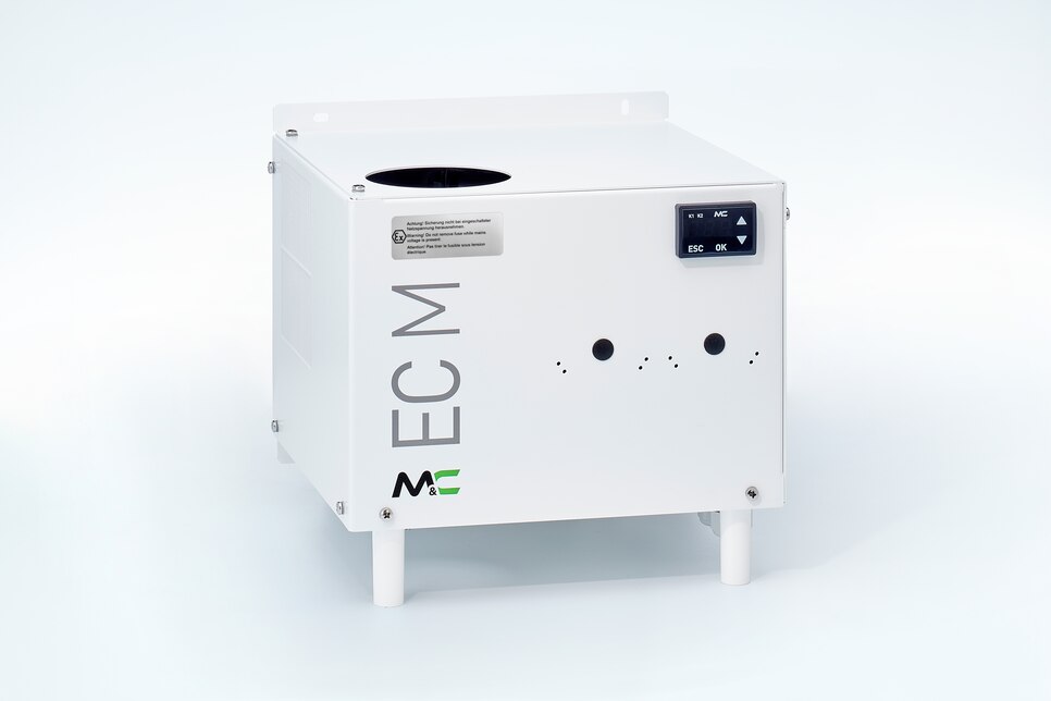 Oblique view of Compressor Gas Cooler ECM-EX2-1
