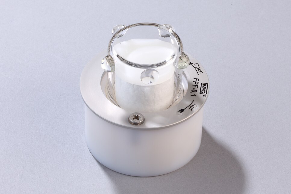 Oblique view of Front-Panel Mounting Filter FPF-0,1GF