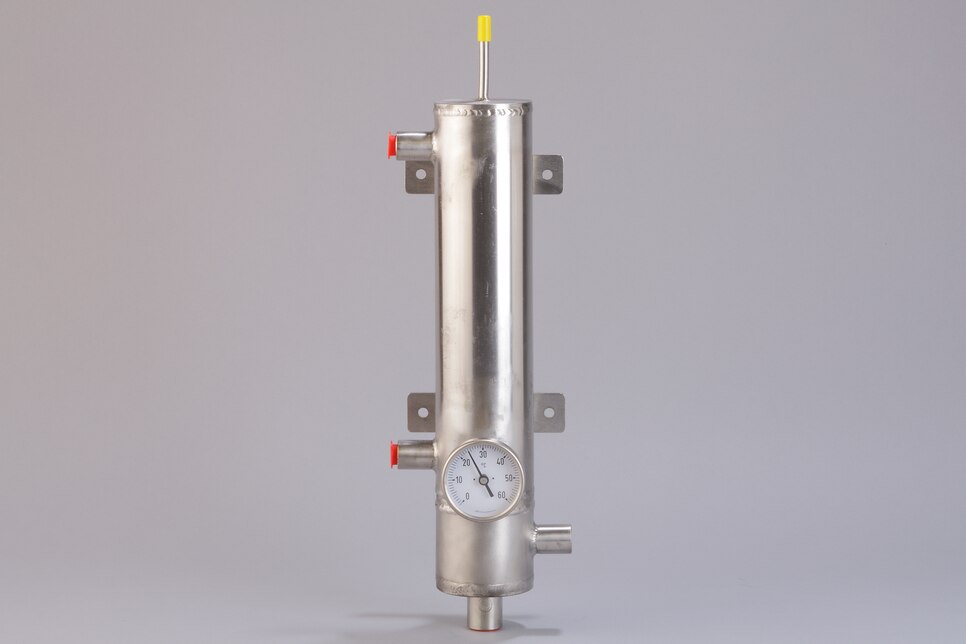Frontalansicht Mantelrohr-Gaskühler LGC-1