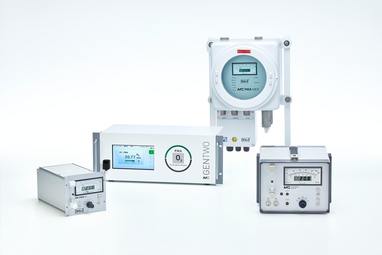 Group overview of different Oxygen Analyzers